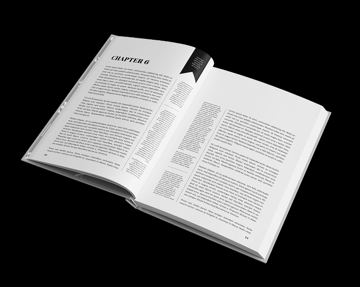 Open book illustration